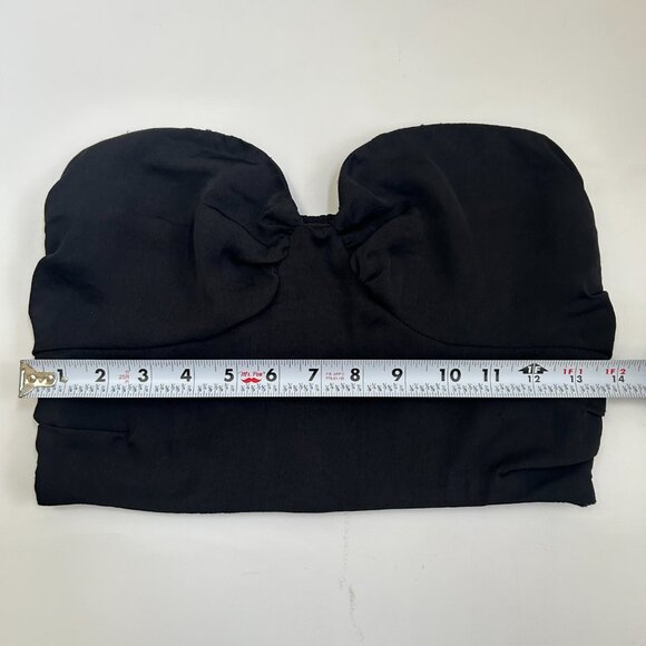 NWT Free People Strapless Crop Top Black M Bustier Corset Going Out Party - Picture 10 of 10